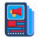News Advertising Communications Files And Folders Icon