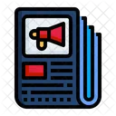 News Advertising Communications Files And Folders Icon