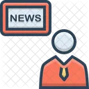 News Anchor Tv Icon