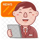 News Anchor  Icon
