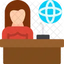 News Anchor Broadcaster Presenter Icon