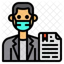 News Anchor Newsreader Man Icon