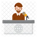 News Anchor Anchor News Reporter Icon