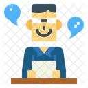 News Anchor  Icon