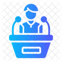 News Anchor People Profession Icon