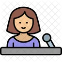 News Anchor Tv News Icon