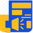 News Bulletin Breaking News Report Urgent Update Icon
