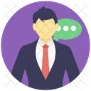Newscaster Male Anchor Icon