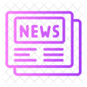 News Text Lines Newspaper Icon