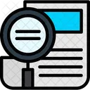 News Investigation In Depth Reporting Investigative Reporting Icon