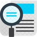 News Investigation In Depth Reporting Investigative Reporting Icon