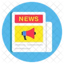 News Marketing Newspaper Marketing Newspaper Advertising Icon