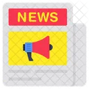 News Marketing Newspaper Marketing Newspaper Advertising Icon