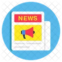 News Marketing Newspaper Marketing Newspaper Advertising Icon