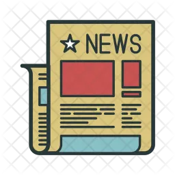 News, Newspaper, Paper, Office, File  Icon