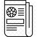 신문 축구 뉴스 아이콘
