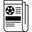 신문 축구 뉴스 아이콘