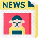 News Paper Hacking Spam Alert Icon