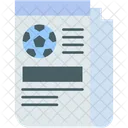 News Paper Soccer News Icon