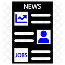 Newspaper News Story Icon