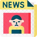 News Paper Hacking Spam Alert Icon