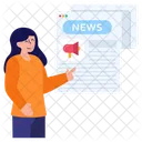 뉴스 마케팅 신문 마케팅 뉴스 프로모션 아이콘