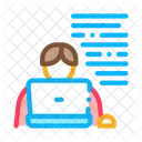 Line Writer Linear Icon