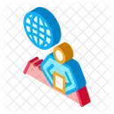 Journalist Man Person Icon
