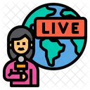 Reporter Live Journalist Icon
