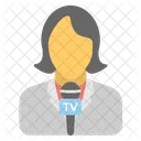 News Reporter Journalist Icon