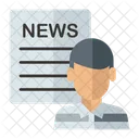 News Editor Newsman Icon