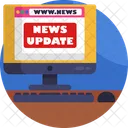 News Broadcasting Internet News News Website Icon