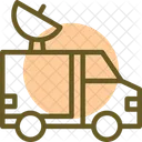 News Van Mobile News Unit Broadcast Vehicle Icon