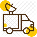 News Van Mobile News Unit Broadcast Vehicle Icon