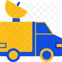 News Van Mobile News Unit Broadcast Vehicle Icon
