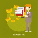 Newsletter Article Business Icon