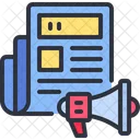 Newsletter Newspaper Promotion Icon