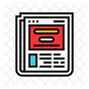 Newspaper Download File Icon