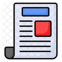 Newspaper News Release Icon