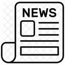 신문 뉴스 미디어 아이콘