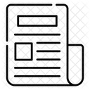 뉴스 기사 신문 아이콘