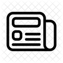 신문 뉴스 기사 아이콘