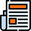 Newspaper Press Media Icon