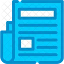 Newspaper Press Media Icon