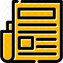 Newspaper Press Media Icon