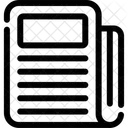 Newspaper Print Media Icon