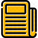 Newspaper Print Media Icon