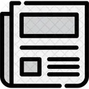 Newspaper Print Media Icon
