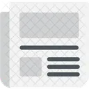 Newspaper Print Media Icon