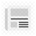 Newspaper Print Media Icon